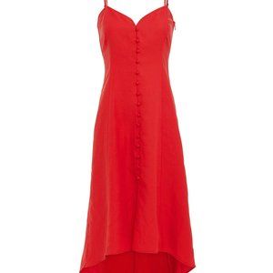 👗 INTERMIX Dress - Linette Red Sweetheart Midi - Size 6